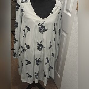 Free People Emma Austin Embroidered  Swing Dress